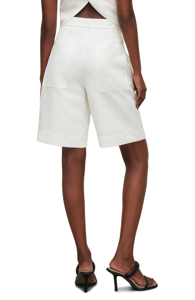 AllSaints Petra Longline Shorts, Alternate, color, Off White