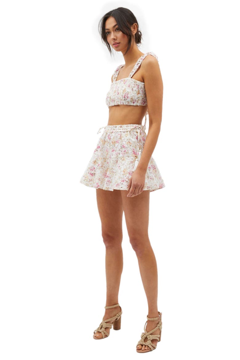Cecile Prairie Crop Top, Alternate, color, MULTI