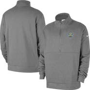 Nike Men's Nike Heather Gray Chicago Sky React Club Half-Zip Pullover