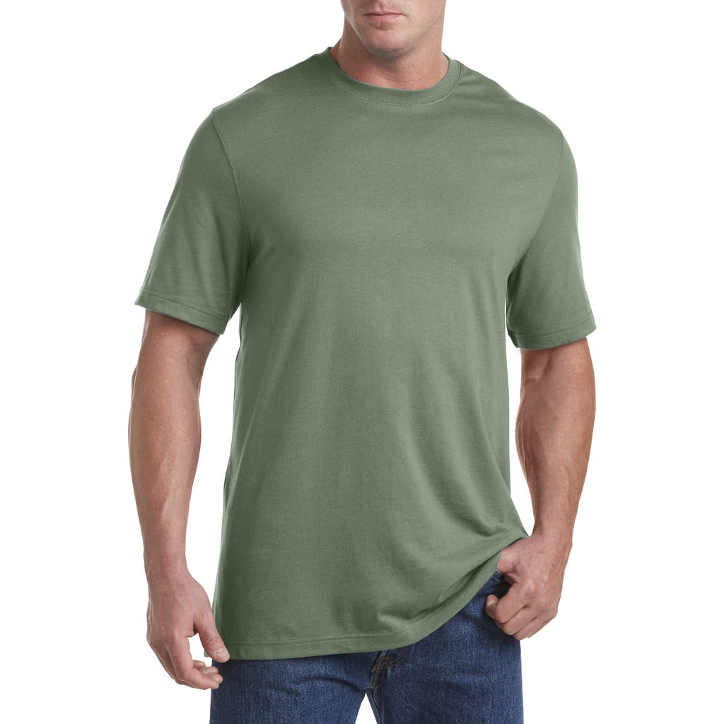 Harbor Bay By Dxl Moisture-wicking Jersey T-shirt In Four Leaf Clover