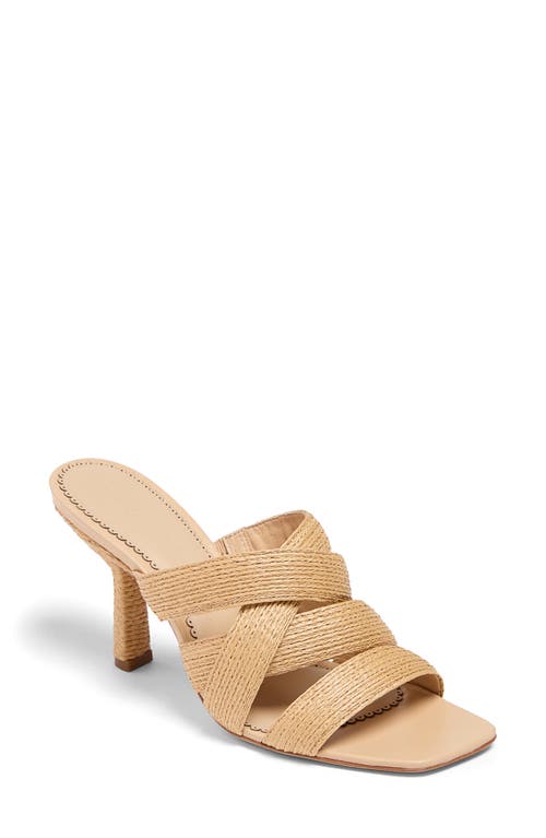 Cinq À Sept 80mm Dina Sandals In Natural Raffia