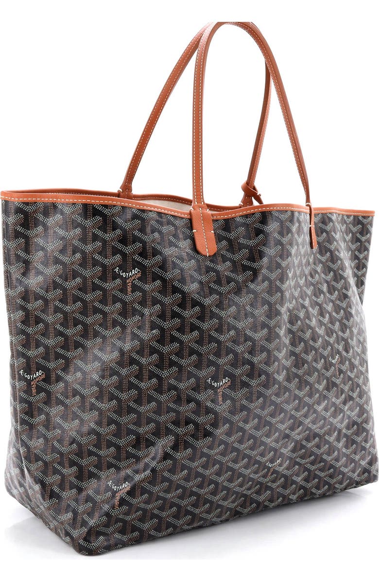 Pre-Owned Goyard Saint Louis Tote Coated Canvas GM, Alternate, color, Black