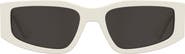 Moschino 56mm Gradient Rectangular Sunglasses