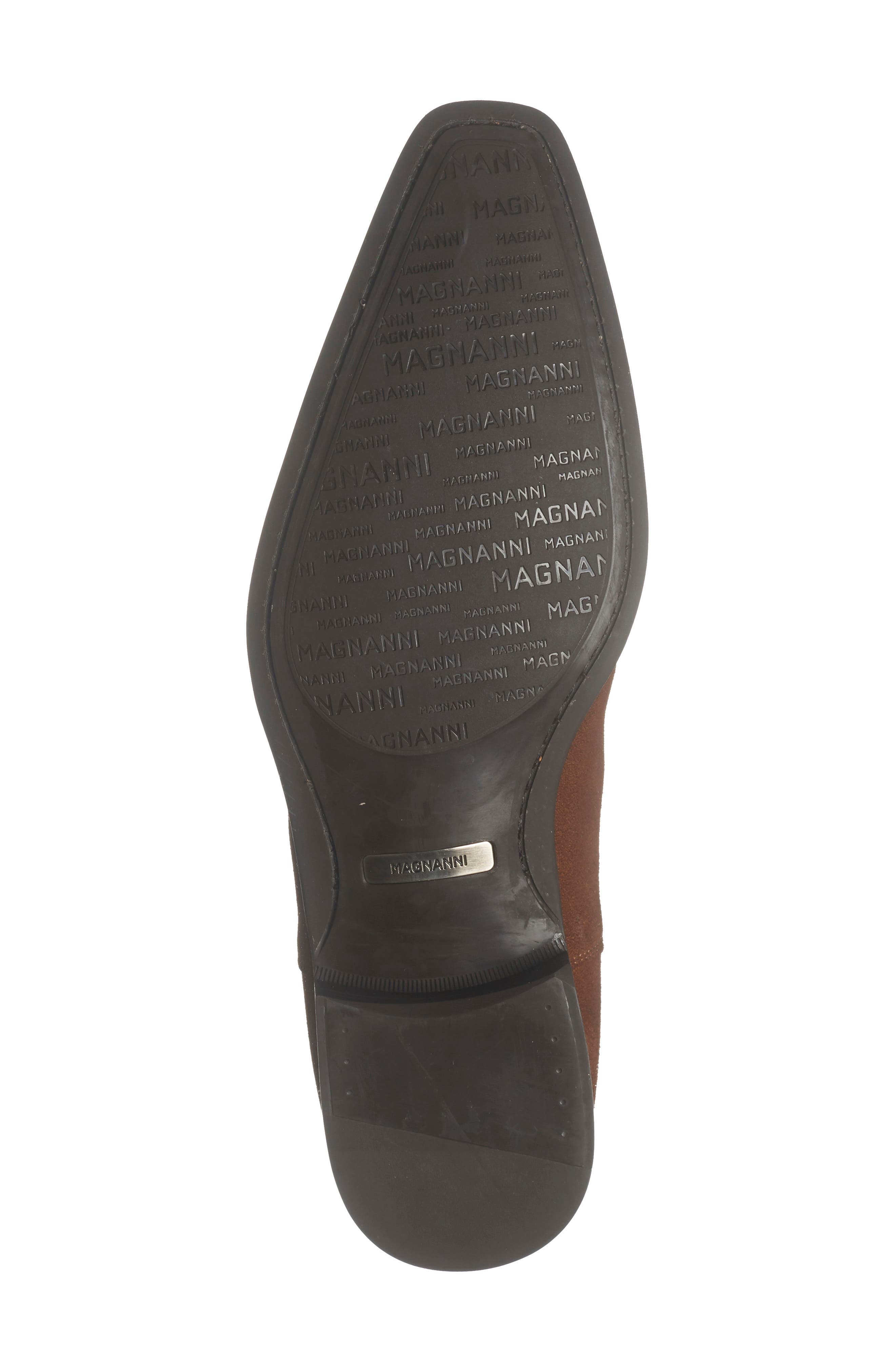Magnanni Shaw Suede Chelsea Boot, Alternate, color, Cognac