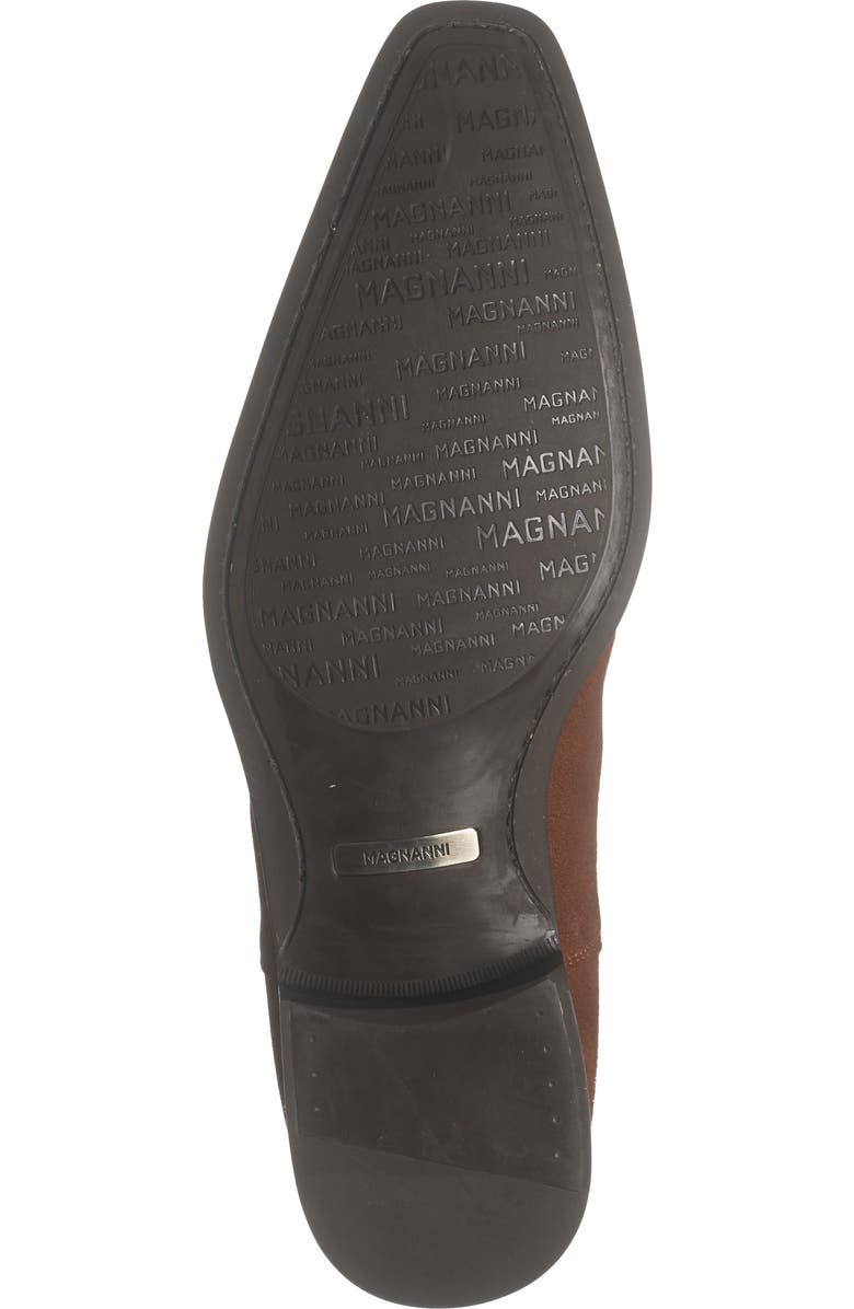 Magnanni Shaw Suede Chelsea Boot, Alternate, color, Cognac