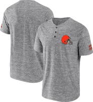 NFL X DARIUS RUCKER Men's NFL x Darius Rucker Collection by Fanatics Heathered Gray Cleveland Browns Slub Henley T-Shirt