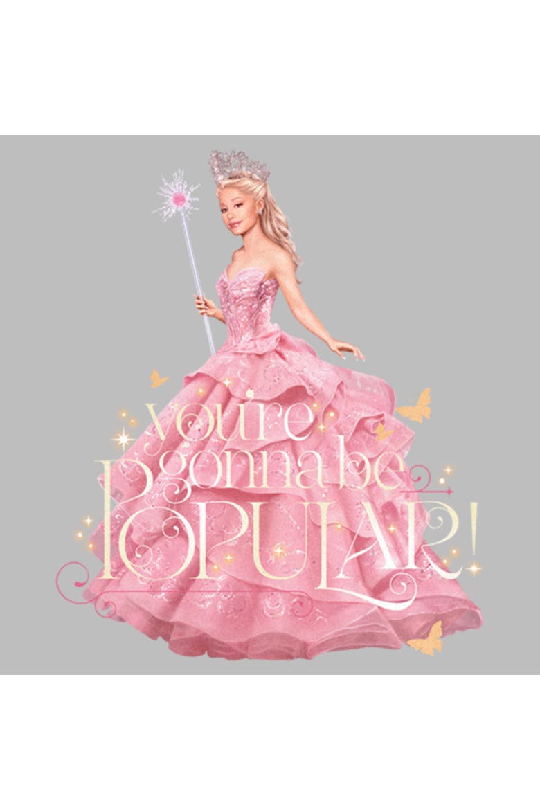 Women's Wicked Glinda You're Gonna Be Popular  Graphic T-Shirt, Alternate, color, Athletic Heather