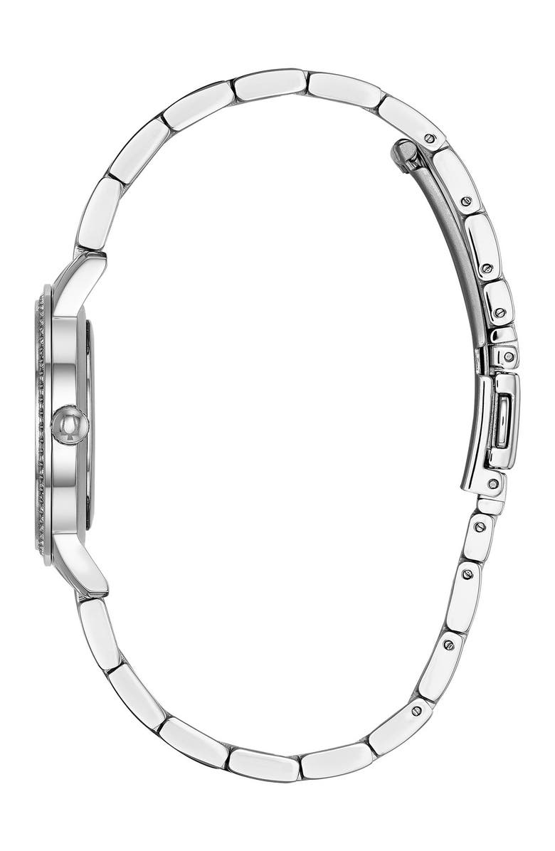 BULOVA Women's Swarovski Crystal Accented Watch, Necklace & Earrings Set, 30mm, Alternate, color, 