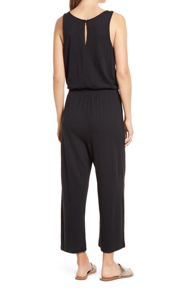 Caslon<sup>®</sup> Pop-On Jersey Jumpsuit, Alternate, color,