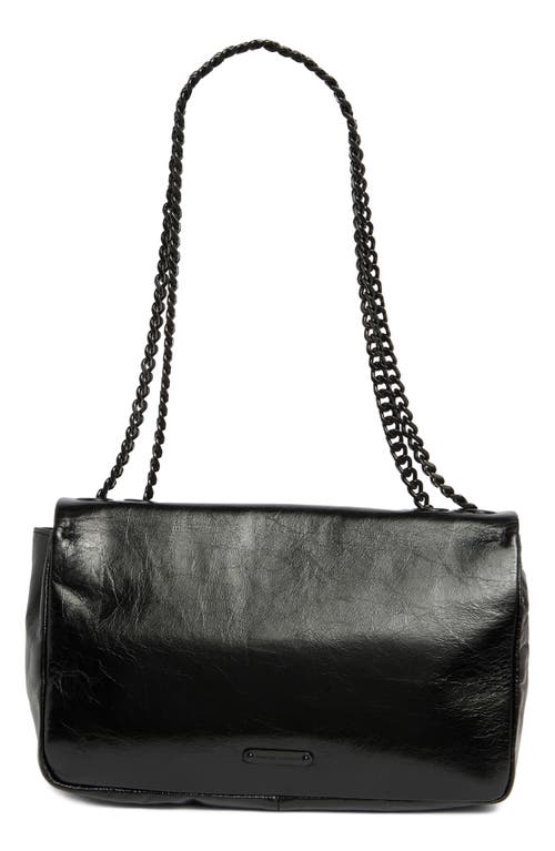 Rebecca Minkoff Edie Medium Studded Leather Crossbody Bag In Black