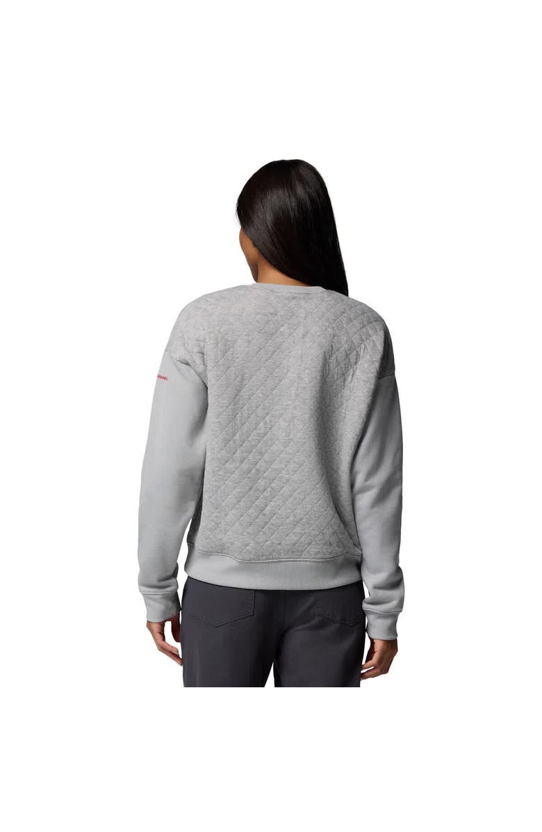 Columbia Women's Columbia Heather Gray Ohio State Buckeyes Collegiate Hart Mountain<sup>™</sup> Quilted Sweatshirt, Alternate, color, 