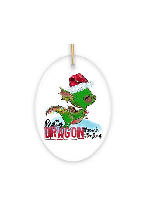 Really Dragon Through Christmas Ornament