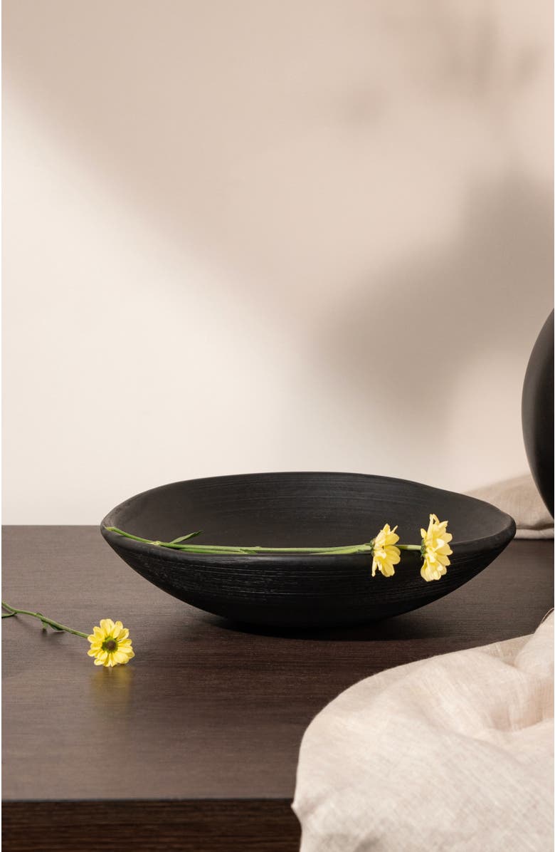The Collective Shallow Bowl, Alternate, color, Ebony
