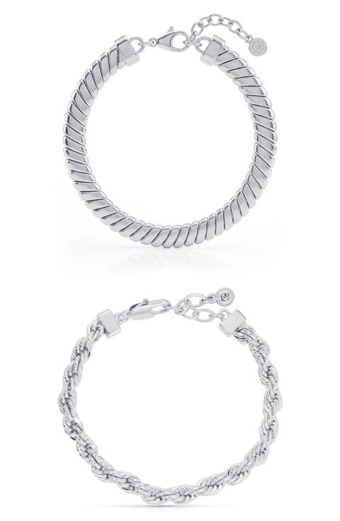 Set of 2 Twisted Bracelets