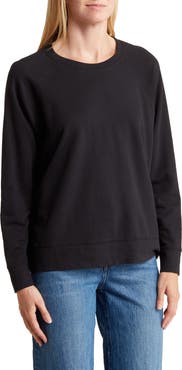 James Perse Cotton French Terry Relaxed Sweater