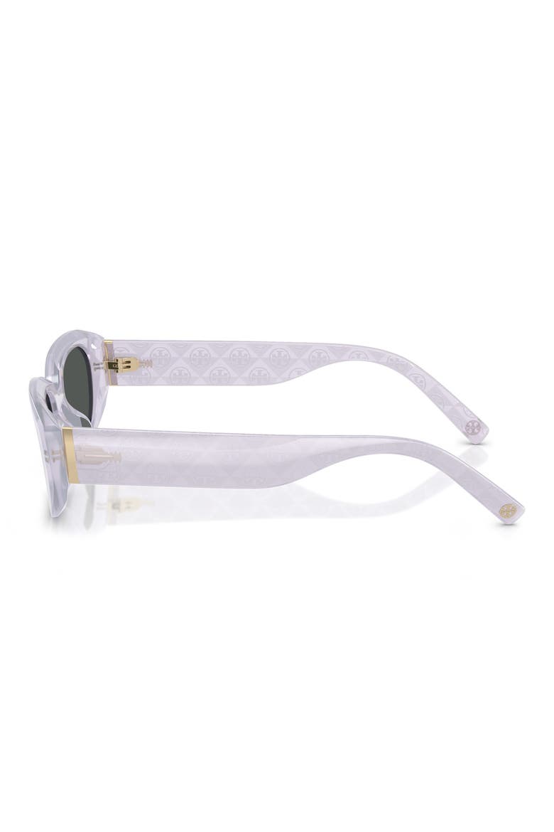 52mm Irregular Sunglasses, Alternate, color, MILKY PURPLE / GREY