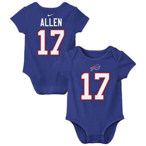 Newborn & Infant Nike Josh Allen Royal Buffalo Bills Player Name & Number Bodysuit