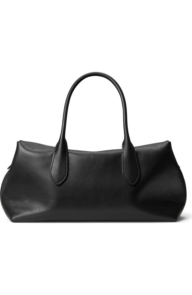 Polo Ralph Lauren Bellport Leather Satchel, Alternate, color, Black