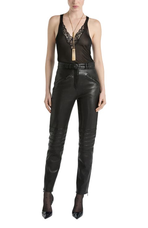 Lambskin Biker Trousers