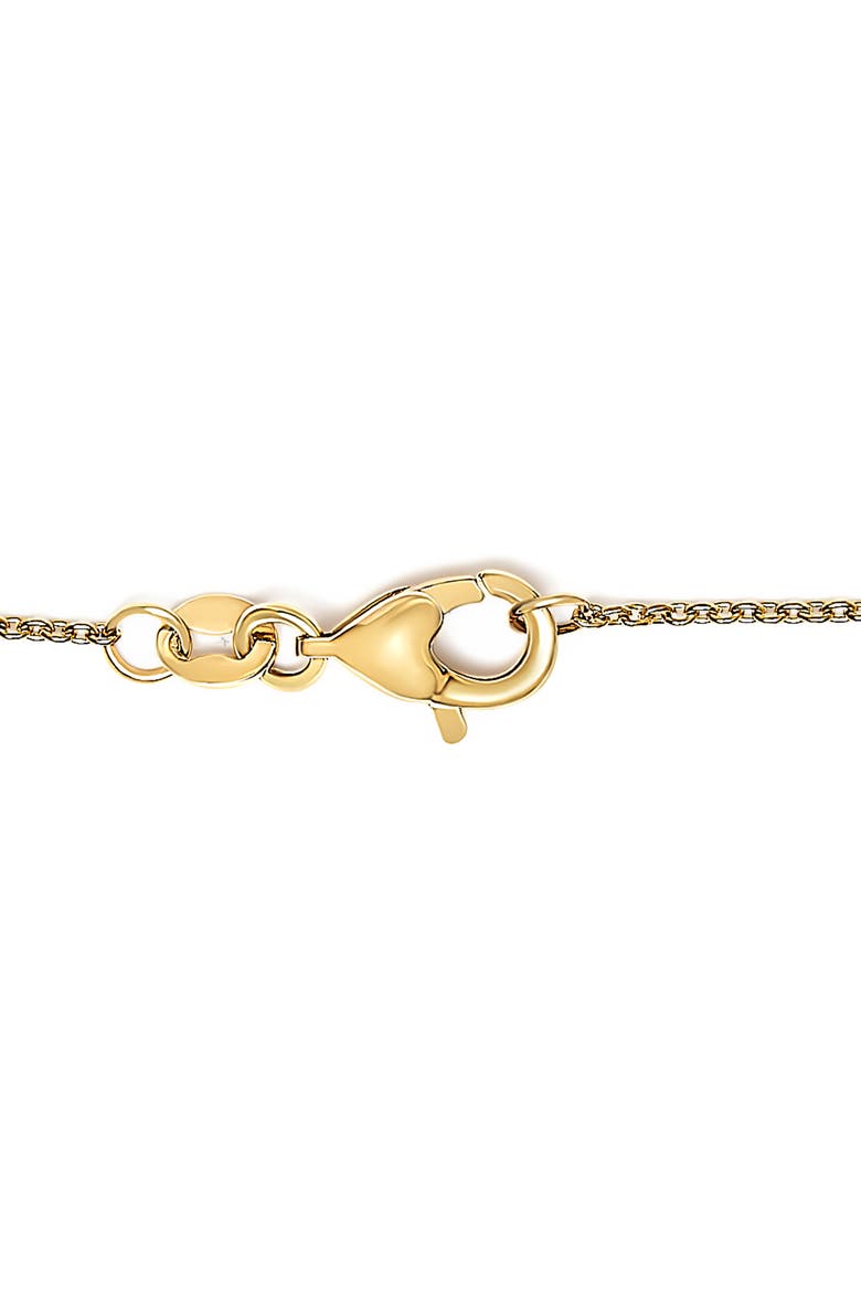 14K Yellow Gold Red Ruby and White Diamond Bezel Station Chain Bracelet, Alternate, color, Yellow