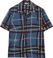 Burberry Relaxed Fit Knot Check Cotton Shirt