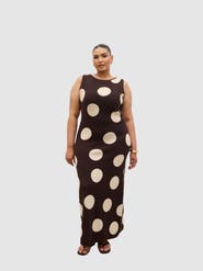 Pretty Lavish Curve Sarover Polka Knit Dress