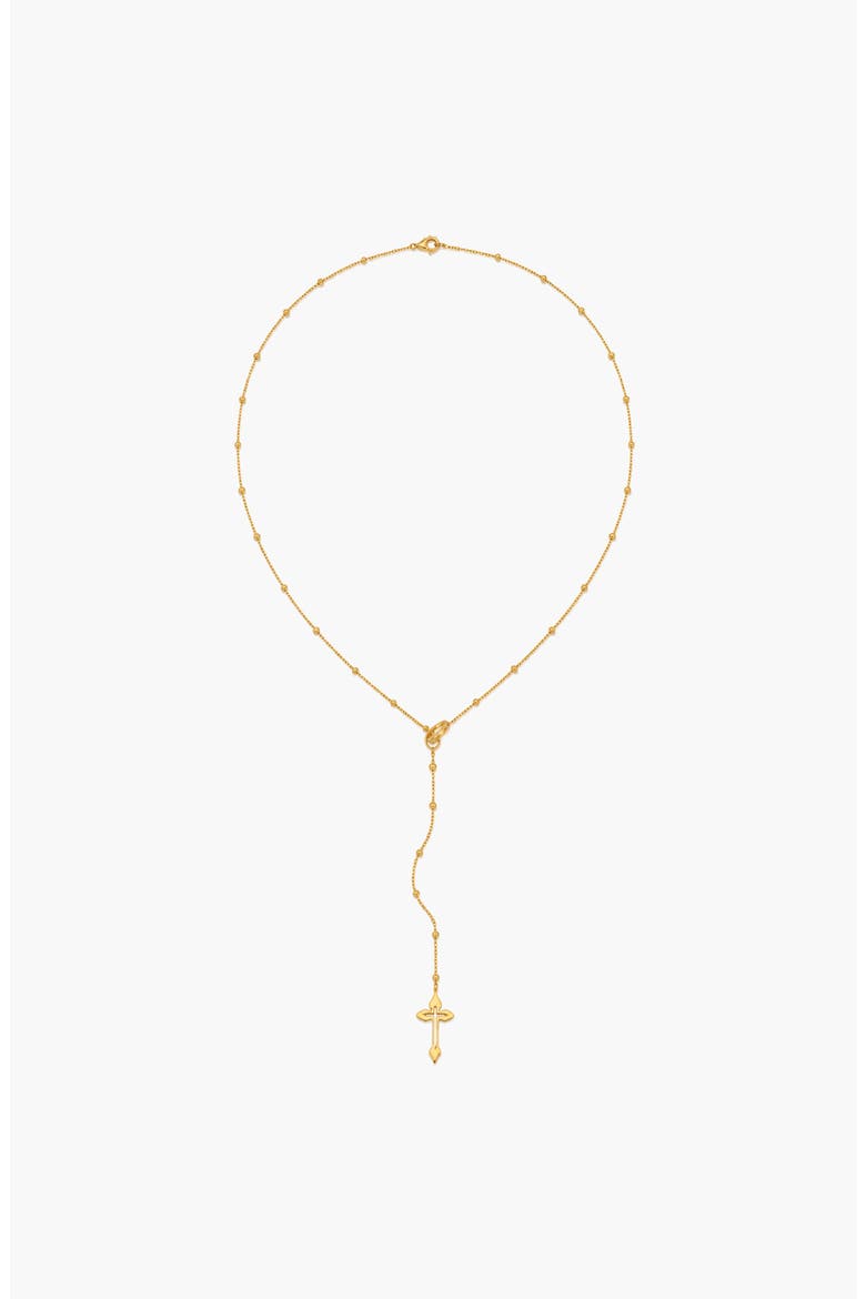 Cross Lariet Necklace In Gold, Main, color, Gold