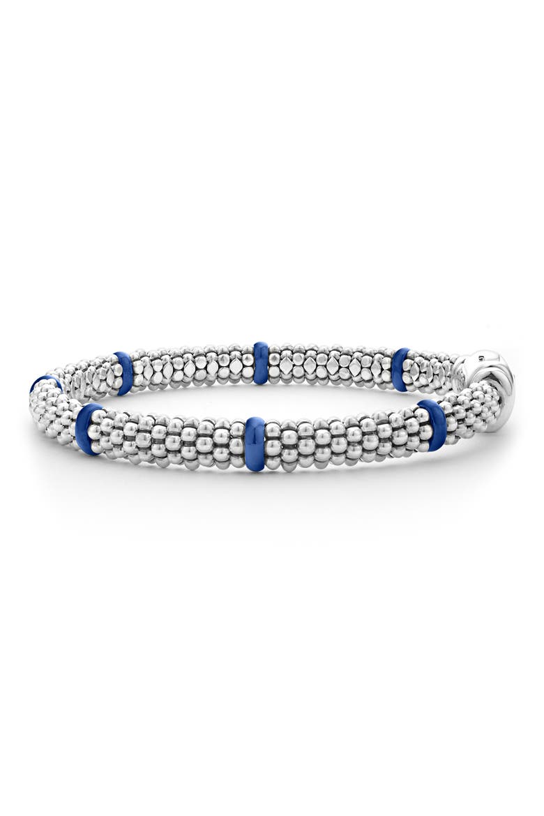 Blue Caviar Ceramic Station Rope Bracelet, Alternate, color, MARINE