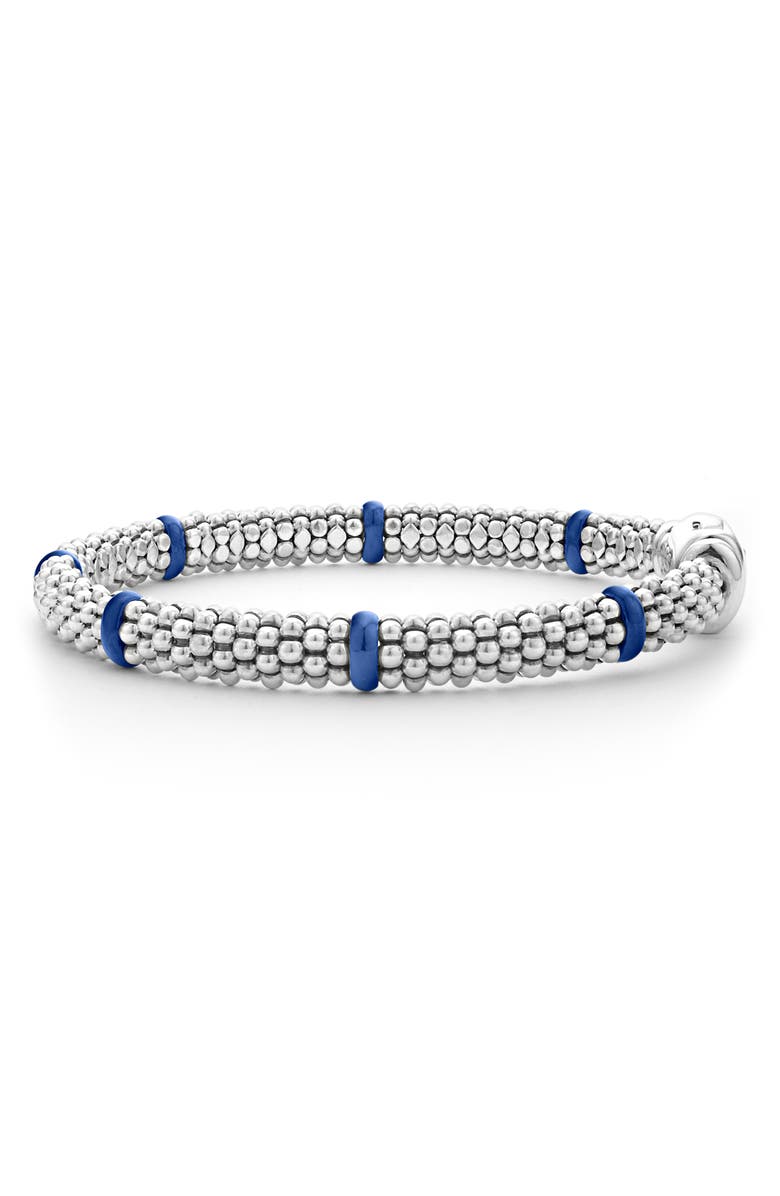 LAGOS Blue Caviar Ceramic Station Rope Bracelet, Alternate, color, Marine