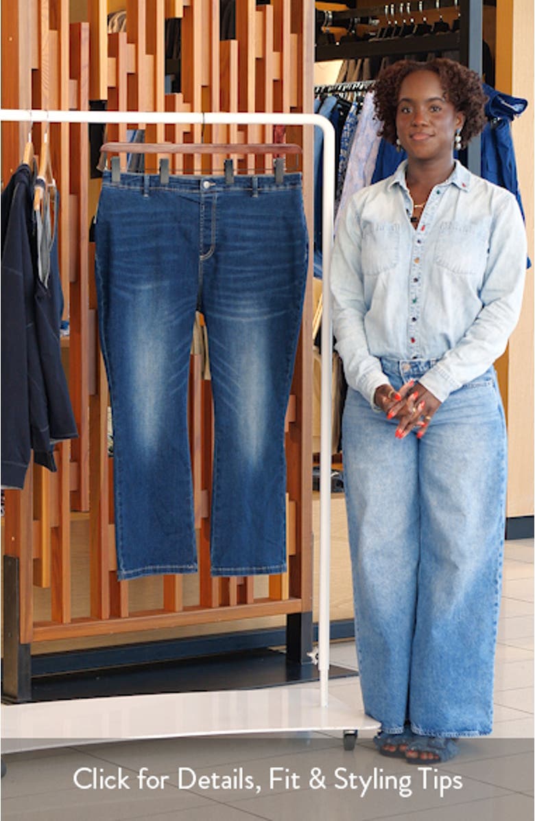 Estelle Pull-On Ankle Flare Jeans, sales video thumbnail