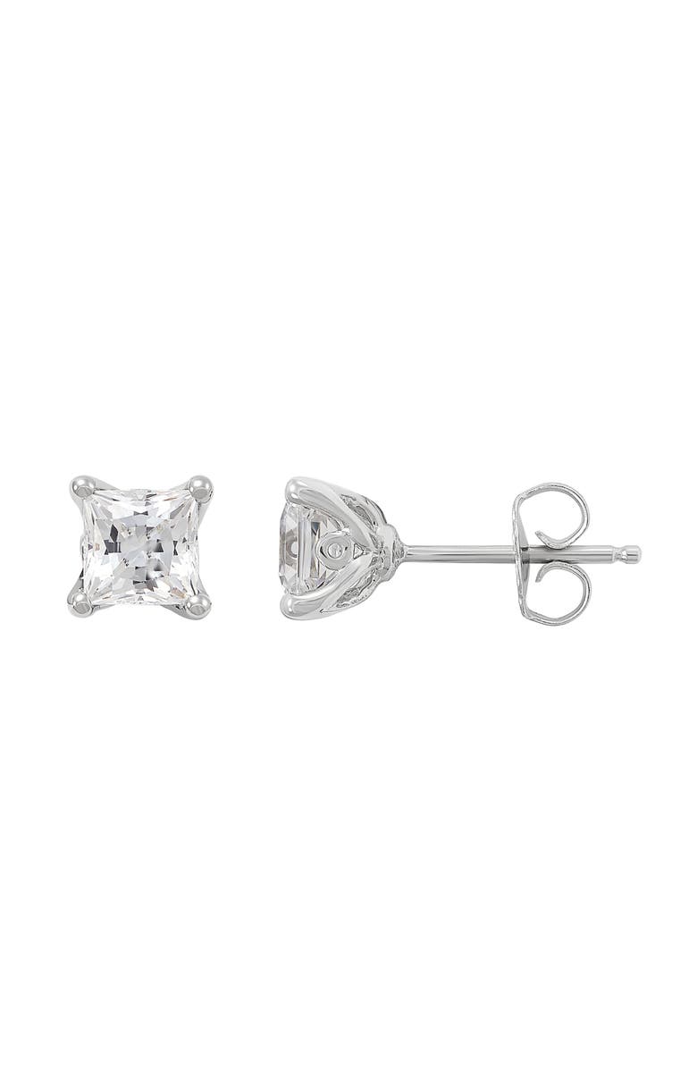 Frankie & Zoe Lab Grown Diamond Stud Earrings, Alternate, color, White Gold