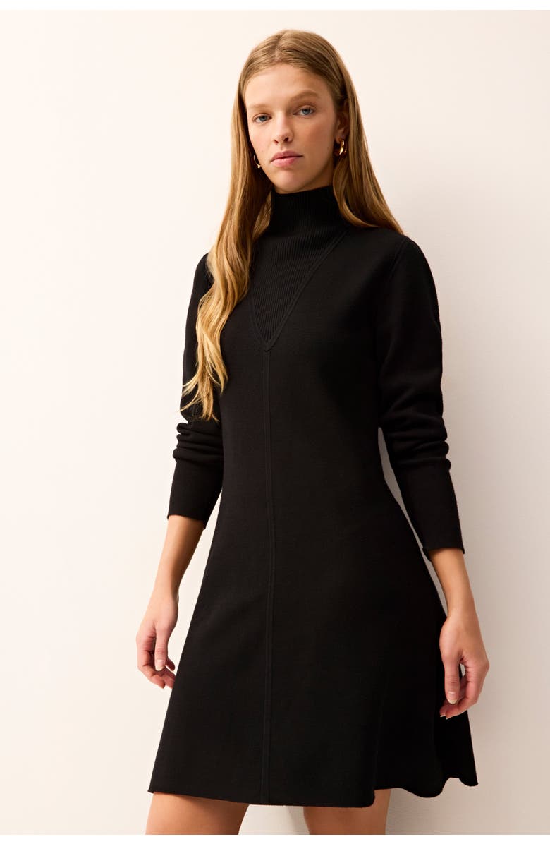 Marie Oliver Brantley Dress, Alternate, color, Black