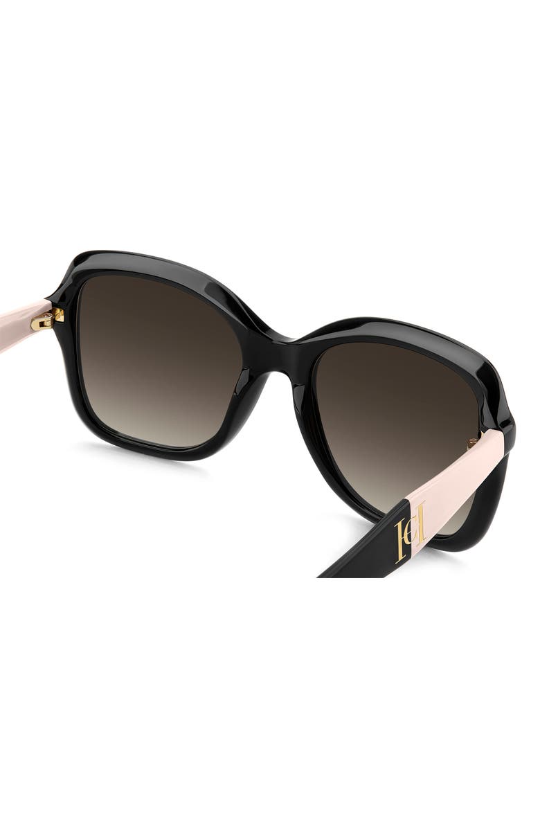 Carolina Herrera 56mm Gradient Square Sunglasses, Alternate, color, 