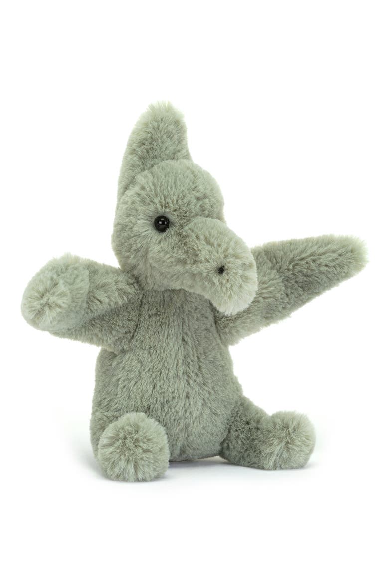 Mini Fossilly Pterodactyl Stuffed Animal, Main, color, GREEN