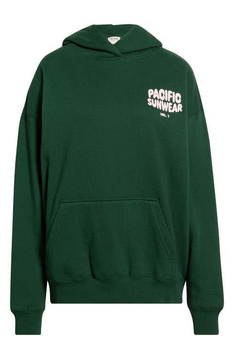 Bubble Logo Cotton Blend Hoodie