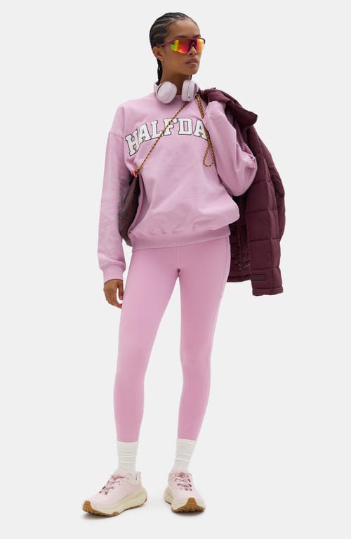 Halfdays Cotton Graphic Sweatshirt In Pink