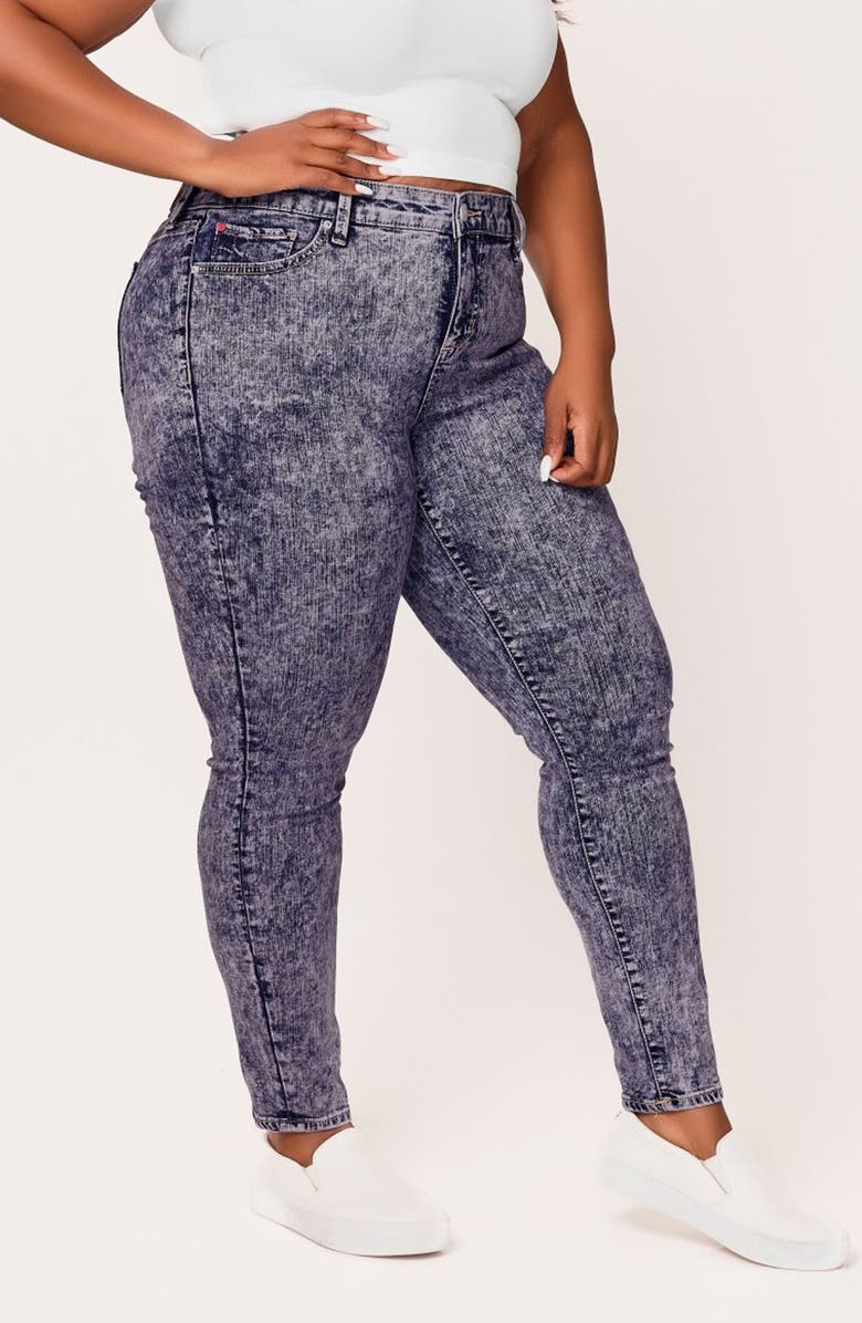 SLINK Jeans Ankle Skinny Jeans, Alternate, color, Misty