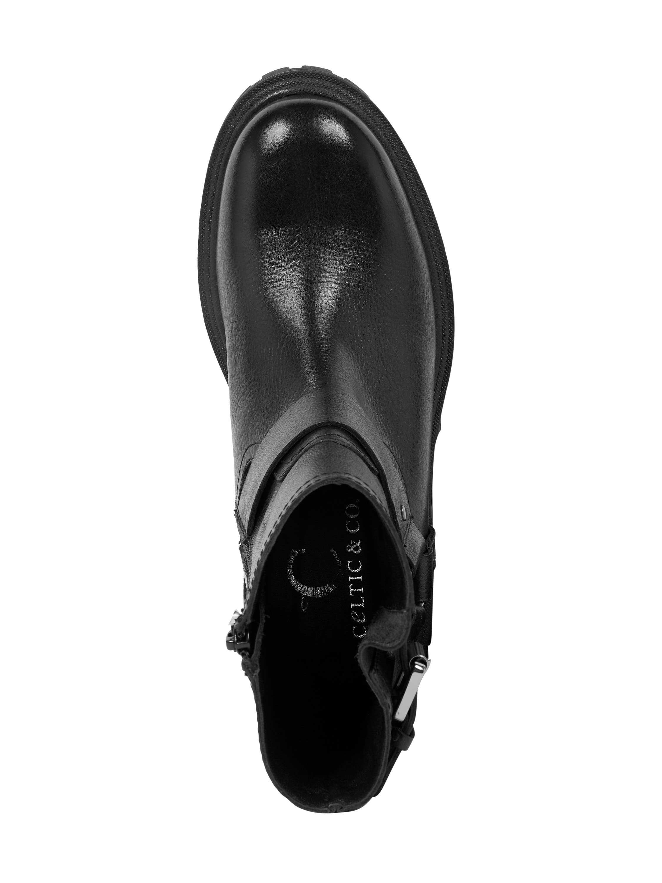 Celtic & Co. Biker Ankle Boot, Alternate, color, Black