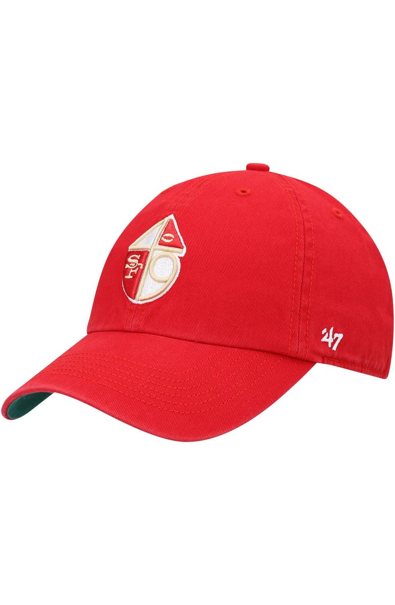 '47 Men's '47 Scarlet San Francisco 49ers Legacy Franchise Fitted Hat, Main, color,