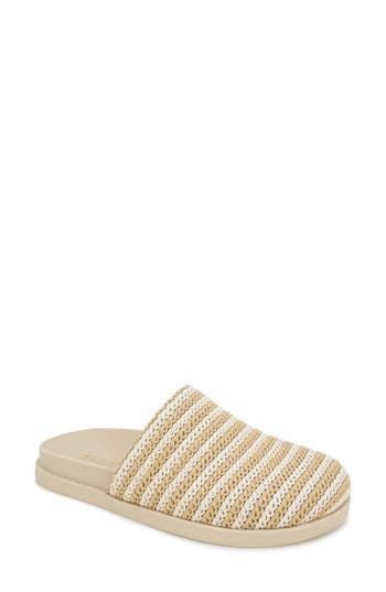 Kensie Paislee Raffia Mule In Multi Neutral