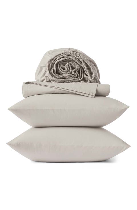 300 Thread Count Organic Cotton Percale Sheet Set
