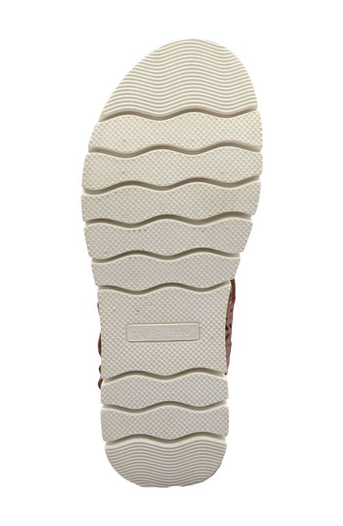 David Tate Moda Slingback Platform Wedge Sandal In Luggage
