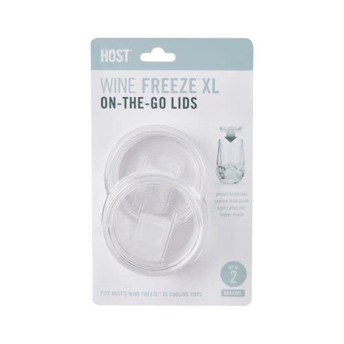 Host Wine Freeze Xl Lids Set Of 2 In White