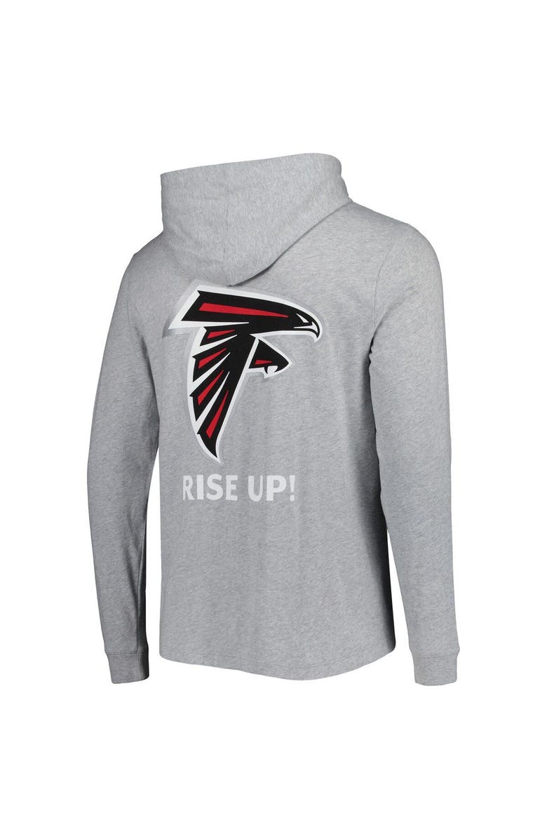 vineyard vines Men's Vineyard Vines Heathered Gray Atlanta Falcons Local Long Sleeve Hoodie T-Shirt, Alternate, color, Heather Gray