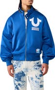 True Religion Logo Screenprint Bomber Jacket