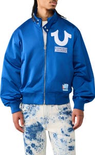 True Religion Logo Screenprint Bomber Jacket