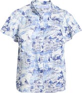 SUGARLIPS Kearny Floral Print Poplin Top