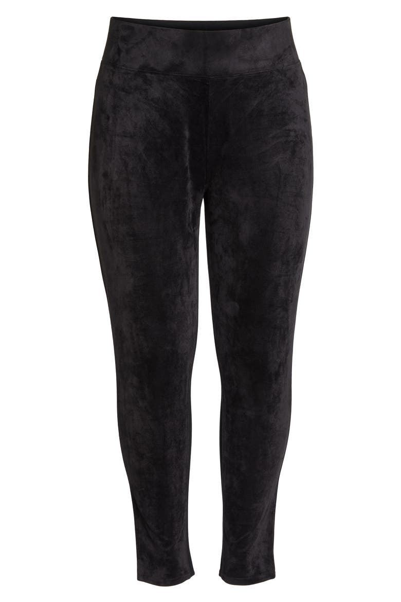 Signature Skinny Crop Coated Jeans, Alternate, color, CAVIAR