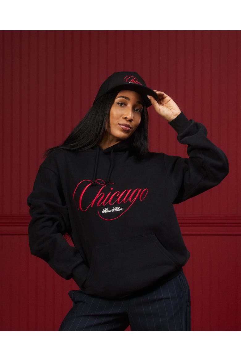 Chicago Hoodie - Black - Unisex, Alternate, color, Black