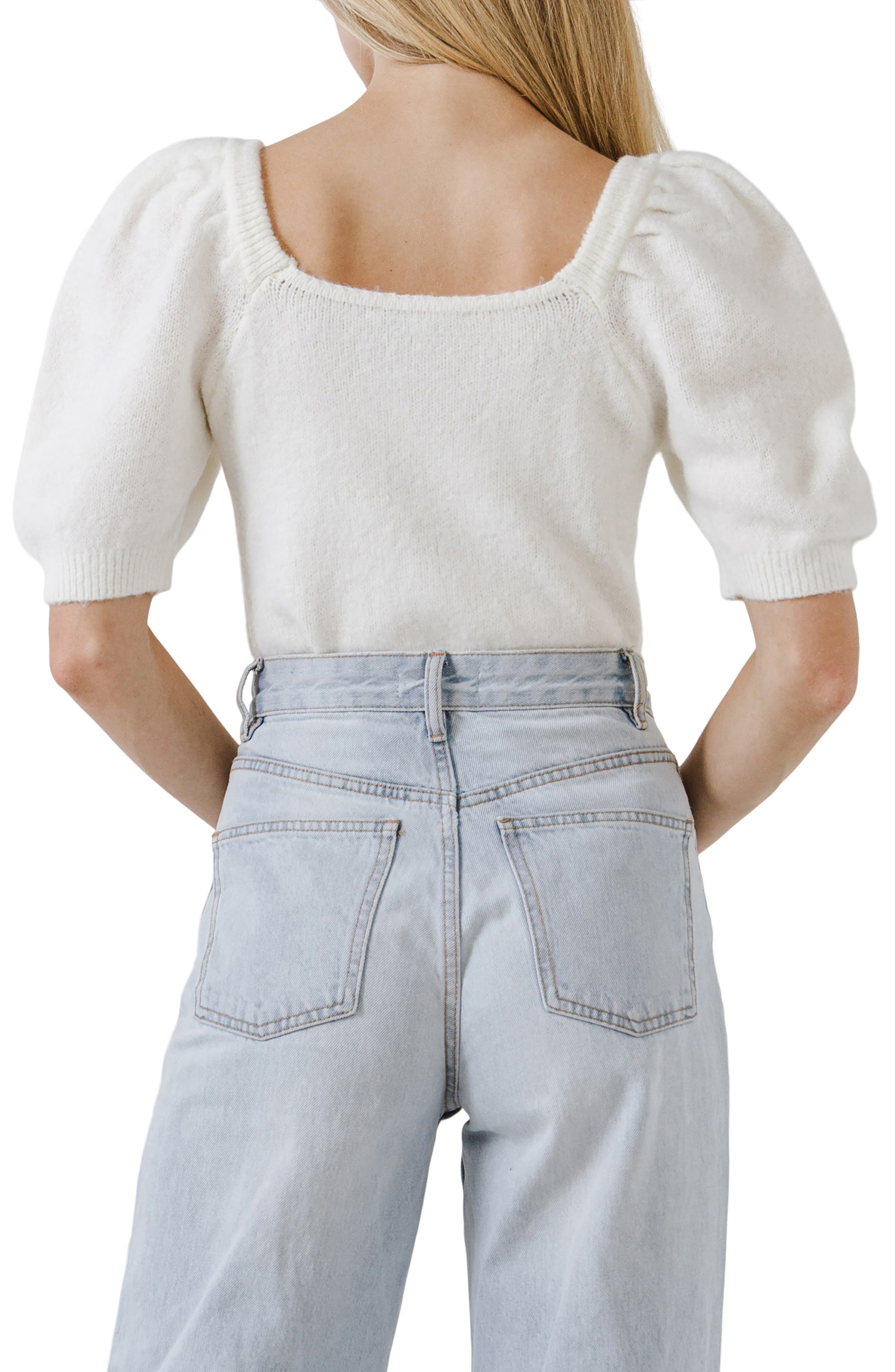 Puff Sleeve Sweater - image 4